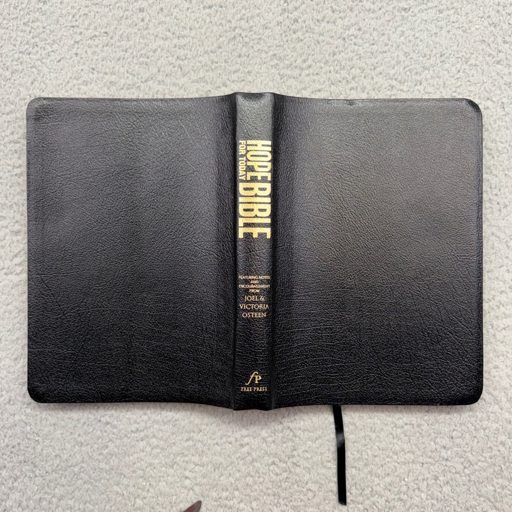 Hope for Today Bible NLT Joel & Victoria Osteen Free Press Leather 9781416599890